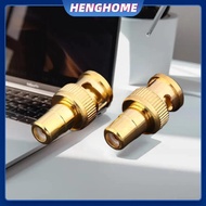 HENGHOME Video Audio AV Cables BNC Male To RCA Female Adapter 75ohm Gold Plated Connector BNC Male T
