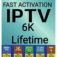 FAST ACTIVATION. IPTV6K LIFETIME VIP VVIP