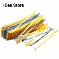100pcs 1/4W Metal Film Resistor 1% 1R-1M 100R 220R 1K 1.5K 2.2K 4.7K 10K 22K 47K 100K 100 220 1K5 2K