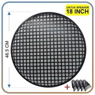 18" Plastic Speaker Cover 18" Round Plastic Speaker Grill + 18 inch Speaker Cover Straightener