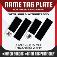 NAME TAG PLATE J@T@ / NAME TAG PLATE / PLATE ONLY