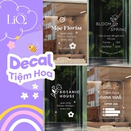 Flower shop decal - flower shop decal [Custom upon request]