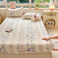 100% pure cotton mattress cover with fitted bed sheets for single/super single/queen/king bed sheets