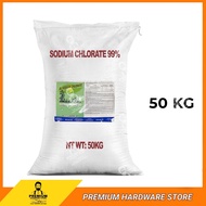 SODIUM CHLORATE 99% 50KG Herbicide Mixture Grass Killer Garam Racun Rumput Rumpai Buluh Serbuk Bancu