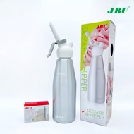 ขวดวิปปิ้งครีมหัวพลาสติก กระบอกวิปปิ้งครีมหัวพลาสติก ขนาด 1.0 ลิตร แถมฟรีแก๊สวิปปิ้งครีม N2O 1 กล่อง