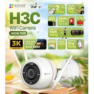 EZVIZ H3C 3MP/4MP/5MP Outdoor Wifi Camera Color Night Vision, 2-Way Talk, IP67 Waterproof
