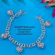 925纯银手链链(925 Silver Bracelet)Rantai tangan perak 925