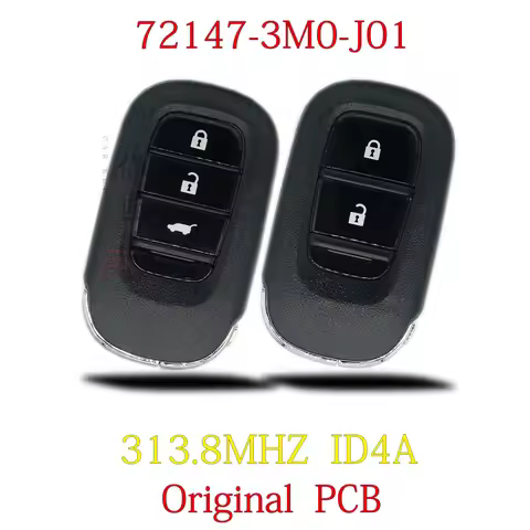 BaoJiangDd New car key Fit For XRV CRV HRV FIT ZRV VEZEL 313.8MHZ 4A Keyless Keyless Smart Remote Ca
