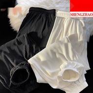 【40-110KG】Women Plus Size Ice Silk Loose Wide-Leg Pants C13258