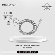 Moondrop Free DSP CDSP FreeDSP Upgrade IEM Cable USB-C with Microphone 0.78mm 2pin - Wonderland Stor
