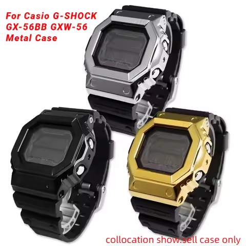 For Casio G-SHOCK big block giant G watch bezel Case GX-56BB GXW-56 Series modified solid metal stai