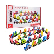 Magnetic Wooden Letter Train Educational Toy - Alphabet Train Puzzle Learning ABC for Children Monte
