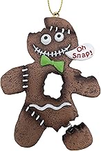 Gingerbread Man Zombie Monster Cookie Oh Snap! Broken Leg Ugly Halloween Christmas Tree Ornament