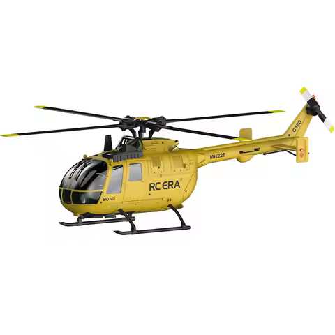 RC ERA C180 BO-105 Brushless RC Helicopter - Optical Flow Lidar One-Key Inverted Flight Simulated Mo