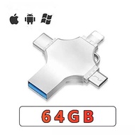 4in 1 OTG USB Flash Drive 16GB 32GB Pendrive 64GB Type-C USB Stick 128GB 256GB Memory Stick For Phon