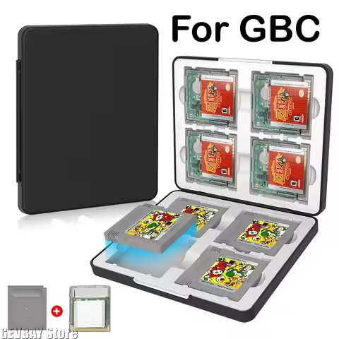 Portable 8 in 1 Game Card Storage Box for GBC Magnetic Storage Box Dustproof Anti-fall Gaming Consol