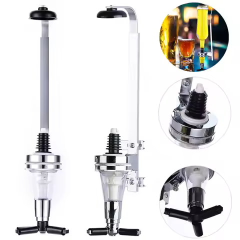 Wall Mounted 1 Bottle Liquor Dispenser Wine Rack, Bar Butler Holder Drinks Alcohol Shot Station Liqu