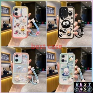 Casing Vivo Y03 Casing Vivo Y18 Casing Vivo Y18e Casing Cinnamoroll And ‌Hello Kitty Cartoon Pattern