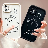 For infinix Hot 8 9 Pro 10 Lite 9 Play 10 Play 11 Play 12 Play 12i 20 Play Hot 30 Play 30i X665E Phone Case Cute Cartoon Little ghost Angel Eye Soft Back Cover