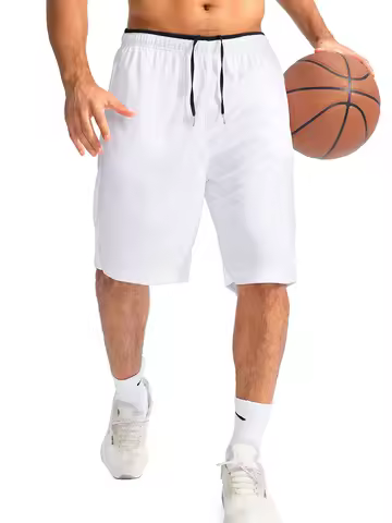 Men's sports shorts, summer running shorts, beach gym fitness exercise, jogging training shorts, men