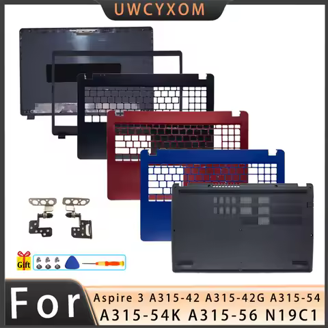 Replacement For Aspire 3 A315-54 A315-42 A315-54K A315-56 N19C1 EX215-51/52 Top Case LCD Back Cover 