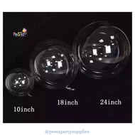 PVC/ Balloons Transparent Balloons 10 inches, 18 inches, 24 inches_PeSta Party Supplies