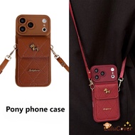Metal Pony Quilted Card Holder Cases For Samsung Galaxy J6 Plus J4 Plus J2 Prime A7 2018 A750 A91 A8