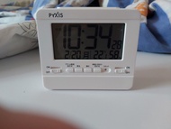 (訂購) 全新 日本 精工 SEIKO CLOCK PYXIS 鬧鐘 有溫度日期濕度功能 白色 NR538W