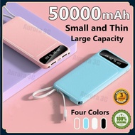 PowerBank 50000mAh Protable Ultra Thin Digital Display Screen Powerbank with Cable LED Lights External Batteries