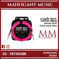 Ernie Ball EB6413 FLEX Instrument Cable 10 Ft, Pink