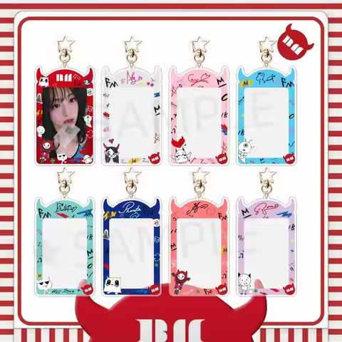 BABYMONSTER Photo Card Holder Keychain Pop-up Store Bag Pendant Keyring CHIQUITA RUKA PHARITA AHYEON
