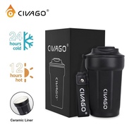CIVAGO(13oz)Stainless Steel Thermos Bottle (Multi-Purpose)