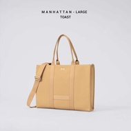 ABDSTORE | Manhattan Tote Bag - Large กระเป๋าผ้าแคนวาส กระเป๋า ตั้งเป็นทรง ใส่คอม ใส่แลปท็อป มีสายสะ
