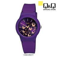 Q&amp;Q Japan by Citizen Ladies Resin Analogue Watch V34A