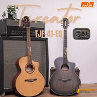 TCREATOR Top Solid TJF-41EQ DM800D 41 Inch Electric Acoustic Guitar With Bag Pick Wrench
