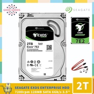 SEAGATE EXOS 7E2 2TB ENTERPRISE 3.5 HDD  (ST2000NM0008）7200rpm 128MB Cache SATA 6Gb/s Air
