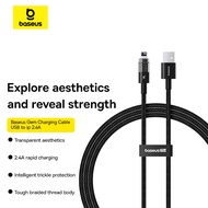 Baseus Gem Charging Cable USB-C to iP 2.4A 1m 2m Fast Charging Data Cable