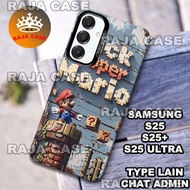 HP (RC30) Case Samsung S25 - Samsung S25 Plus - Samsung S25 Ultra/ Mario Motif hologram Samsung S25 