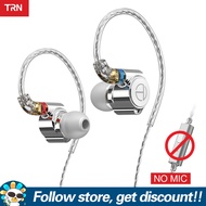 TRN หูฟัง TA1มอนิเตอร์1DD + 1BA ไฮบริดไฮไฟเบสหูฟัง IEM Knowles Balanced Armature กีฬาหูฟังบลูทูธใส่ว