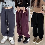 [Cuffed Jogger Pants] fashion Girls Autumn Sports Pants Spring and Autumn New Style Medium and Large