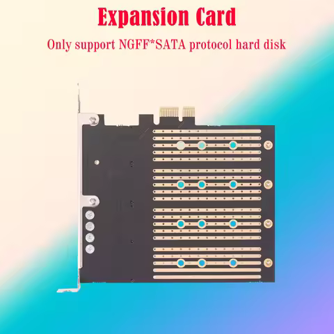 SA3034M NVME M.2 to PCI-E 1x Adapter Card for M-Key NVME/B-Key SATA Extender Board for 2230/2242/226