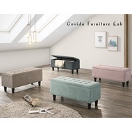 Storage bench chair/Storage bench stool/Fabric bench chair/Home living storage bench/fabric stool
