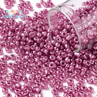 1pound 8/0 Glass Seed Beads Metallic Colours style Round Camellia 8/0 3mm Hole: 1mm about 10000pcs/p