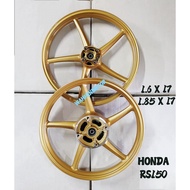 ENKEI HONDA RS150 V1 V2 SP522 5 LEG BLACK GOLD COLOUR 1.6 / 1.85 X 17 SPORTRIM SPORT RIM RS 150