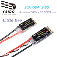 YSIDO Favourite FVT LittleBee 20A/30A ESC 2-6S ESC No-Bevel ESC for RC FPV Drone