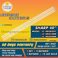 LC-40LE835X / LC-40LE530M / LC-40LE830M SHARP 40" LED TV BACKLIGHT(LAMPU TV) SHARP 40 INCH LED TV 40