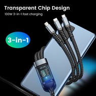 USB to 3 in 1 Fast charging DATA CHARGER Cable 3in1 cable 3 in 1 cable fast charging ~ TDA-218 ~1.25