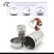 Thick, Durable, Strong Stainless Steel Pepper Bottle 3 Holes Kitchen Spice Container Pepper Salt Pep