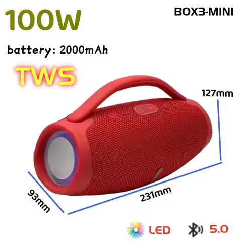 BOOMS BOX3 Altavoz Bluetooth Portable Wireless Subwoofer Outdoor Waterproof Sound System Music Cente