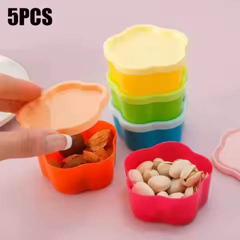 5Pcs Mini Squeeze Bottle Lunch Box Plastic Condiment Bottle Ketchup Salad Dressing Condiment Portabl